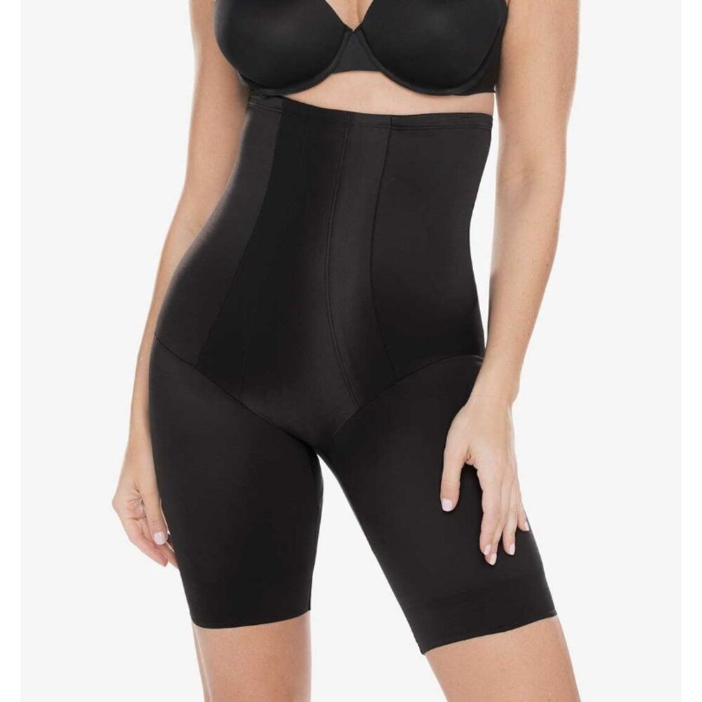 Miraclesuit Shape with an Edge® High-Waist Thigh Slimmer 3X Black 2709 Shapewear